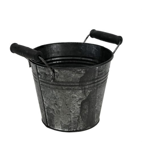 Floristik24 Plåthink antik Ø14cm H12cm