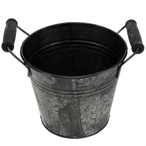 Floristik24 Plåthink antik Ø14cm H12cm