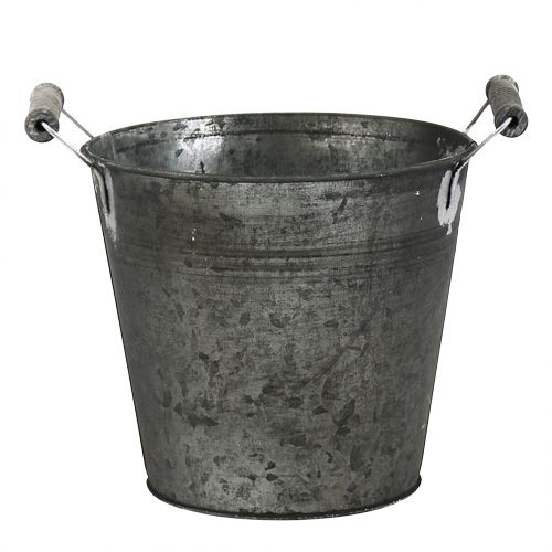Floristik24 Plåthink antik Ø16cm H15cm