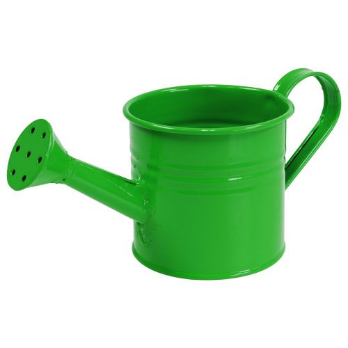 Floristik24 Plåtvattenkannor grön sort. Ø7,5cm H6,5cm 8st