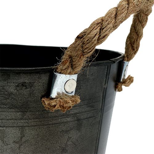 Floristik24 Plåtskål antik oval 31 x 20cm H15cm 2st