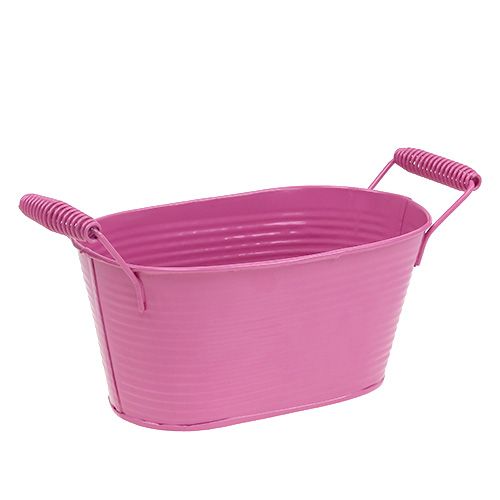 Floristik24 Burkskål oval rosa 19,5 cm x 11 cm x 9 cm