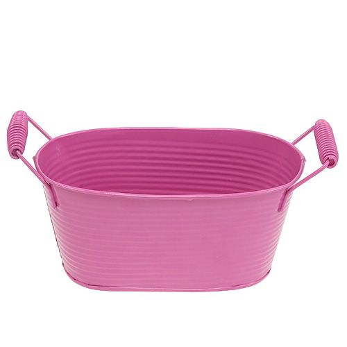 Floristik24 Burkskål oval rosa 19,5 cm x 11 cm x 9 cm