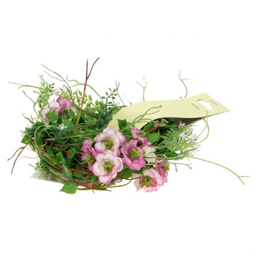 Floristik24 Blomkrans rosa 180cm