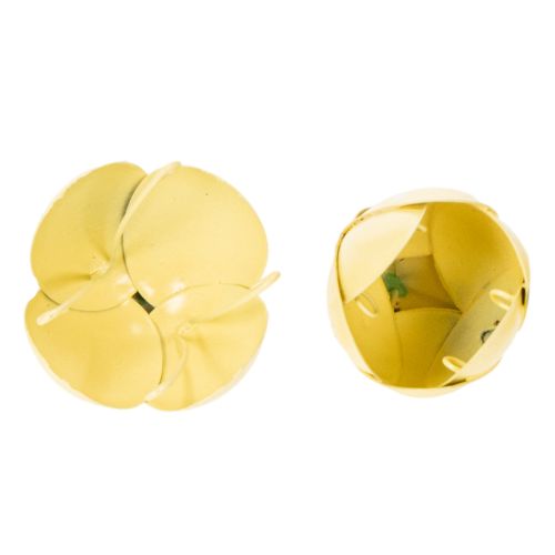 Artikel Metallhängande blomma för romantisk inomhus- och utomhusdekoration, 6 cm, 6 stycken