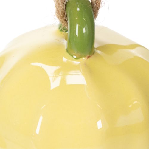 Artikel Keramiska blomhängen, glad design, blommönster, vårdekoration, 9 cm, 6 stycken