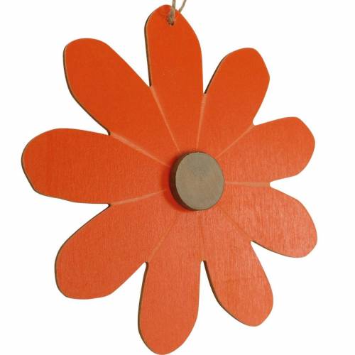 Floristik24 Blomhängen, dekorativa blommor orange och vit, trädekoration, sommar, dekorativa blommor 8 st