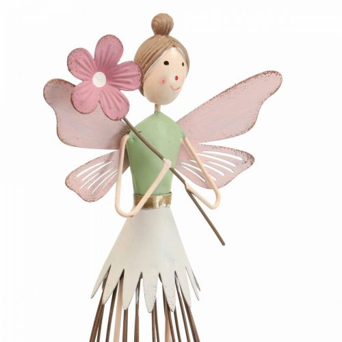 Floristik24 Blossom fairy bordsdekoration våren metall dekoration fairy rosa H30cm