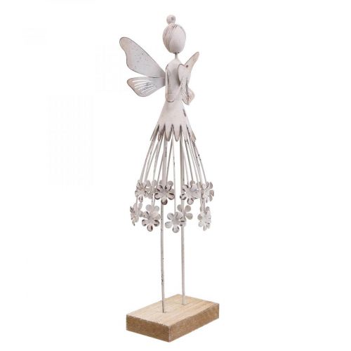 Artikel Blossom fairy bordsdekoration våren metall dekoration fairy white H30,5cm