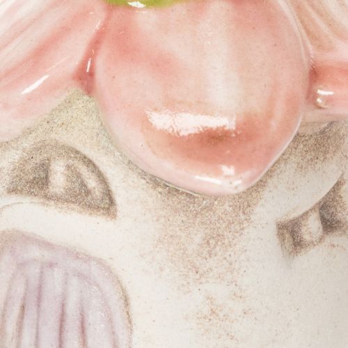 Artikel Hängande dekoration blomma keramik älvhus som dekoration för upphängning 6cm 6st