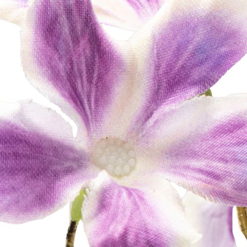 Artikel Konstgjord klematisblomma, hållbar bordsdekoration, 110 cm, 3 stycken