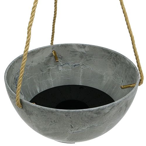 Floristik24 Blommahängande korg "Fiona" Ø25cm H12cm grå