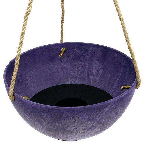Floristik24 Blomkorg &quot;Fiona&quot; Ø25cm H12cm lila