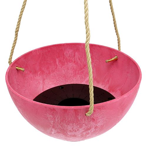 Floristik24 Blomkorg "Fiona" Ø25cm H12cm rosa