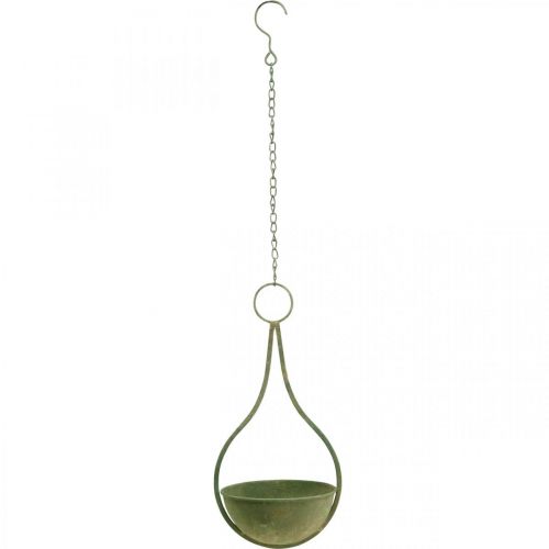 Artikel Blomkorg, hängkorg, metalldekoration trädgård Ø16cm H38cm