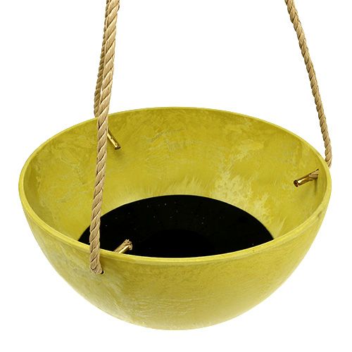 Floristik24 Hängkorgen Fiona Ø25cm H12cm Citron