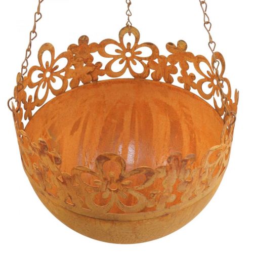 Artikel Hängkorg metalldekor rosthängande dekoration Ø20cm H16cm