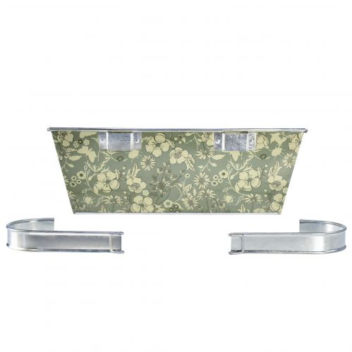 Artikel Blomlåda med hållare balkong metall 35x15cm H13cm