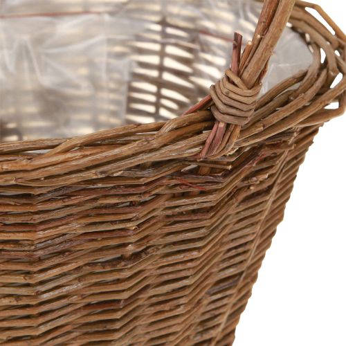 Artikel Blomkorg Pilkorghandtag Naturligt 29/23/21 cm Set om 3