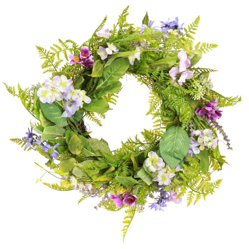Floristik24 Konstgjord blomsterkrans med rankskrans färgad H13cm Ø55cm