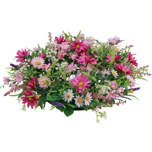 Floristik24 Blomkrans konstgjord dörrkrans rosa lila Ø30cm H10cm