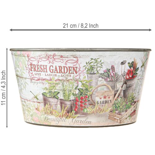 Artikel Blomskål vintage plast Fresh Garden färgglad Ø21cm 2st