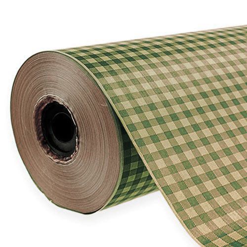 Blomsilke 50cm rutig grön 5kg
