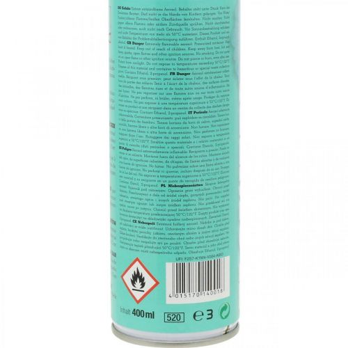 Floristik24 Flower Spray Flower Decor Ljusblå Aquamarine Color Spray 400ml