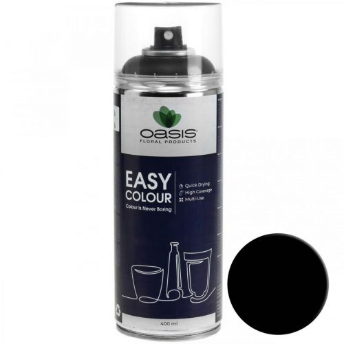 Floristik24 OASIS® Easy Color Spray, Black Paint Spray 400ml