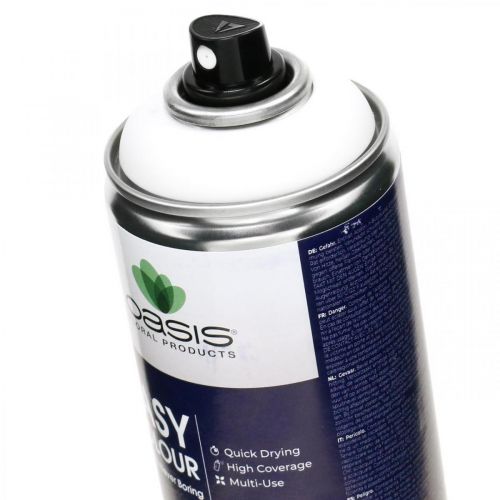 Floristik24 OASIS® Easy Color Spray, färgspray vit, vinterdekoration 400ml