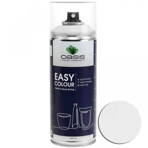 Floristik24 OASIS® Easy Color Spray, färgspray vit, vinterdekoration 400ml