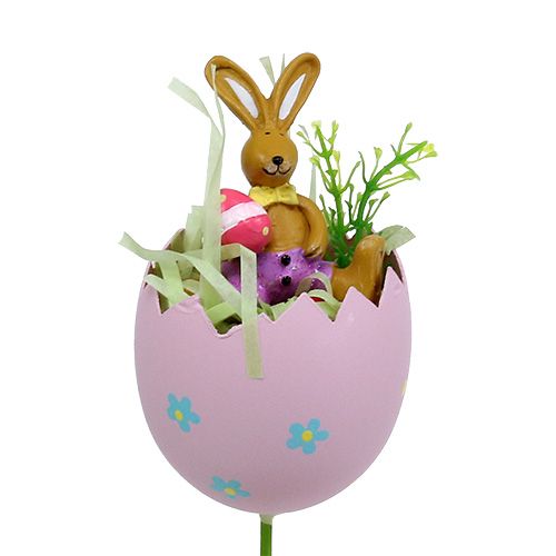 Floristik24 Blomma plugg ägg med djur sortering 8cm L30cm 4st