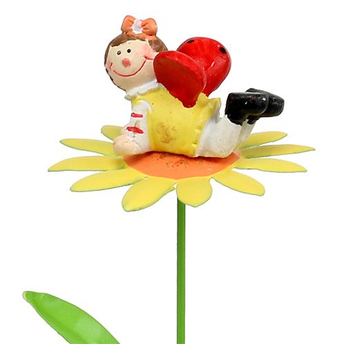 Floristik24 Blomma plugg metall blomma sortiment. 6,5 cm L32cm 4st