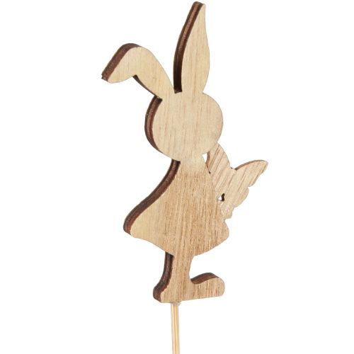 Artikel Blompluggar Påskharar dekoration träfärgad 5x8cm 16 st