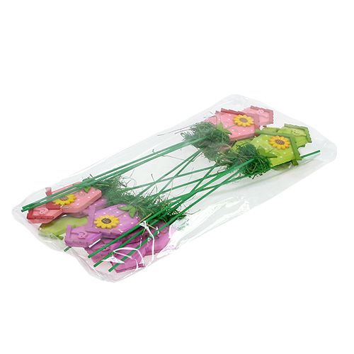 Floristik24 Blommor med husfärgade 12st