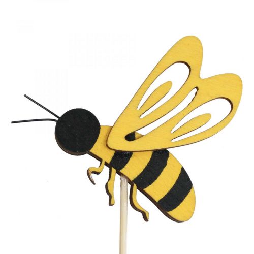 Floristik24 Blomplugg bi deco plugg trä bi dekoration 7cm 12st