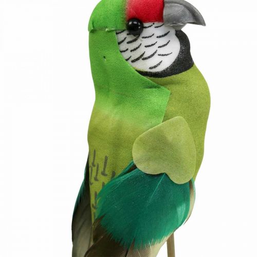 Artikel Blompluggsfågel, deco papegojagrön 23×4,5×5,5cm 6st