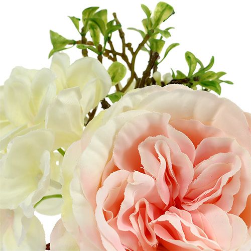 Floristik24 Bukett minirosa grädde 20cm