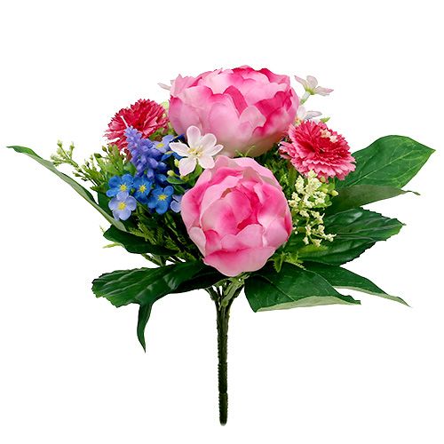 Floristik24 Bukett med Bellis Rosa 23cm