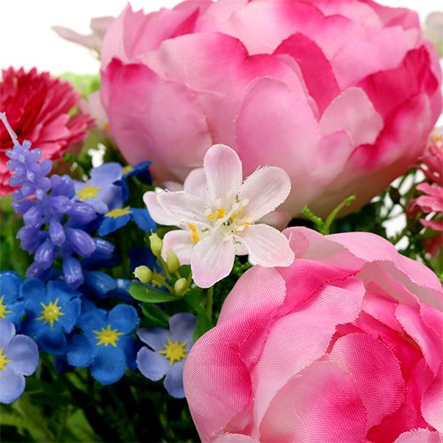 Floristik24 Bukett med Bellis Rosa 23cm
