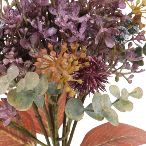 Floristik24 Bukett konstgjord tistel eukalyptus bukett blomdekor 36cm