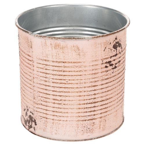 Artikel Blomkruka dekorativ burk laxfärgad metallplanter Ø15,5cm H15cm