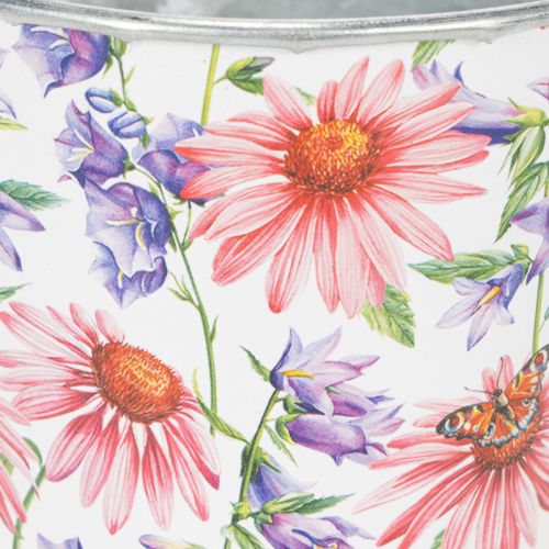 Artikel Blomkruka, vårdekoration, planteringslåda, metall, Ø12 cm, H10,5 cm