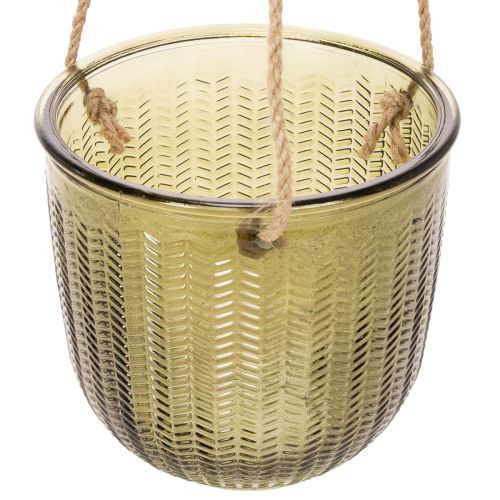 Glaskruka/hängande lykta, lila/grön, 14 cm, 2 st | Floristik24.se