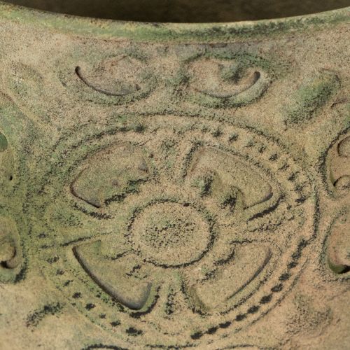 Artikel Metallblomkruka, grön, vintage, Ø22cm–13,5cm, set om 3