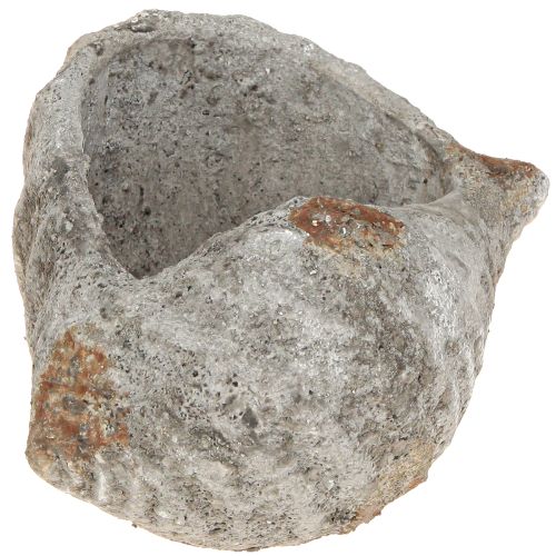 Blomkruka skalsten antikgrå maritim 22×18×13cm