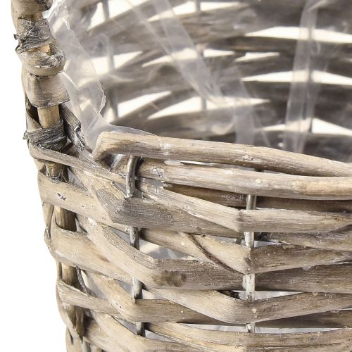 Artikel Blomkrukväxtkorg vide natur Ø12,5cm/20cm set om 2