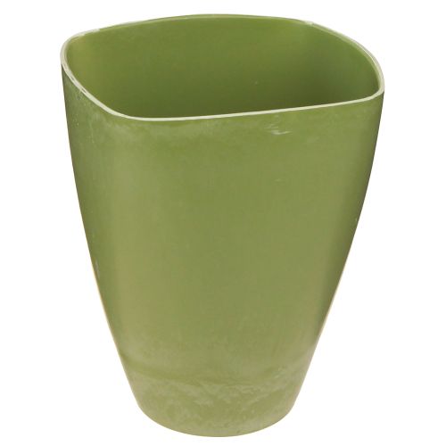 Floristik24 Orkidékruka blomkruka plastvas grön H16,5cm 4st