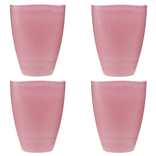 Artikel Blomkruka plastvas orkidékruka rosa H16,5cm 4st