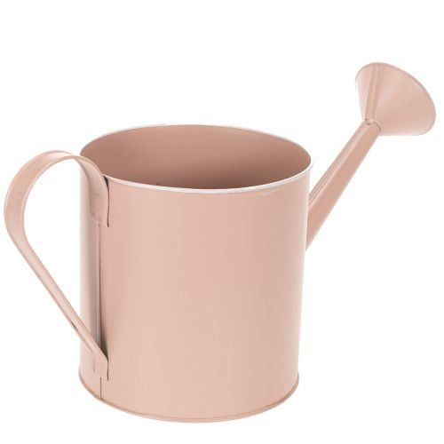 Vintage dekorativ blomkruka/vattenkanna, antik rosa zink, Ø16,5 cm H17 cm | Floristik24.se